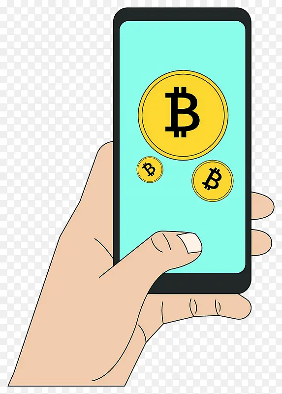 比特币-iPhone上的比特币图表,建议购买
