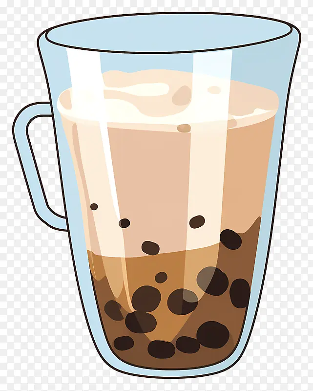 玻璃杯-透明玻璃杯,装有漩涡热巧克力