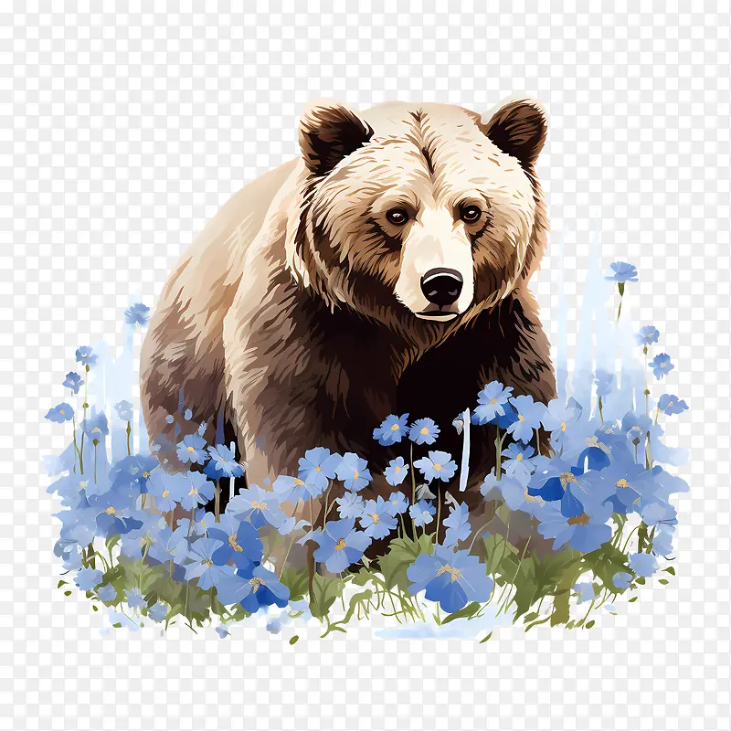 灰熊-灰熊棕熊野生动物自然森林