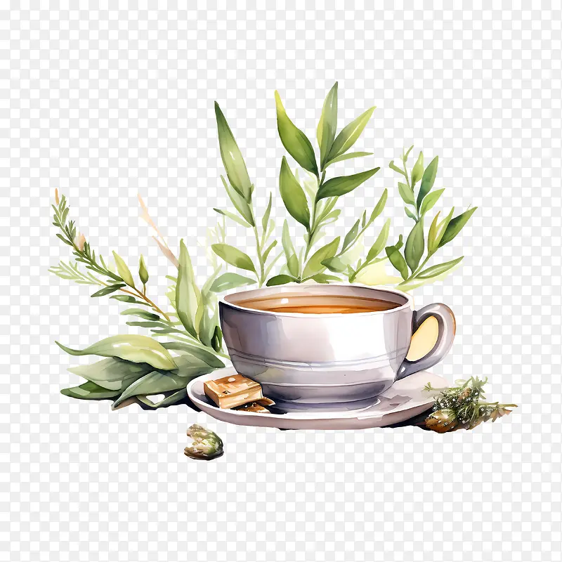 国际茶日-手绘