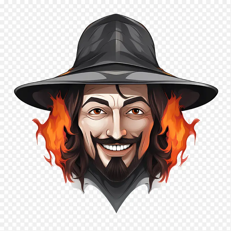 盖伊·福克斯-盖伊·福克斯巫师火脸微笑