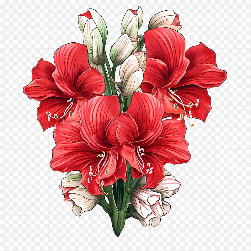 孤挺花花-花艺设计