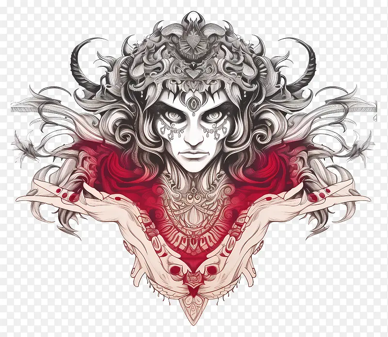 黑头发的女人-黑头发和玫瑰的女人,哥特式氛围
