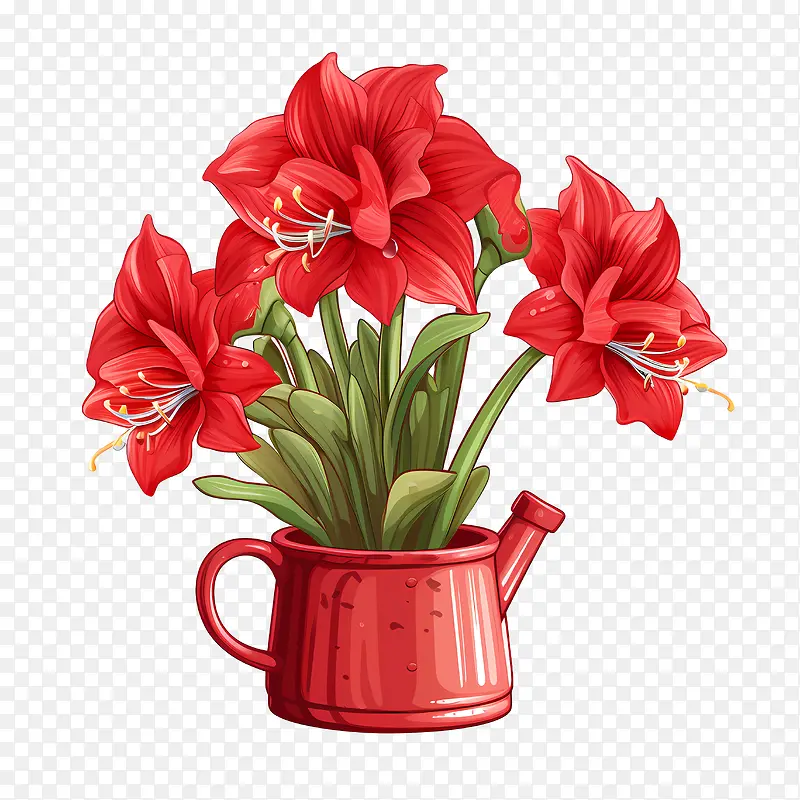 孤挺花花-雏菊