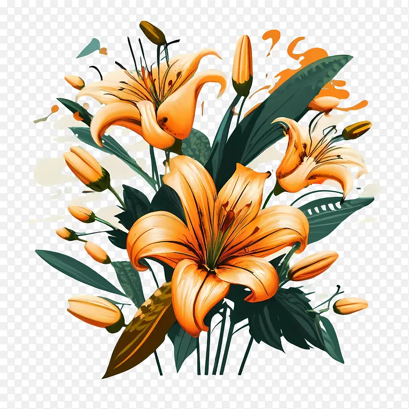 百合花-插花
