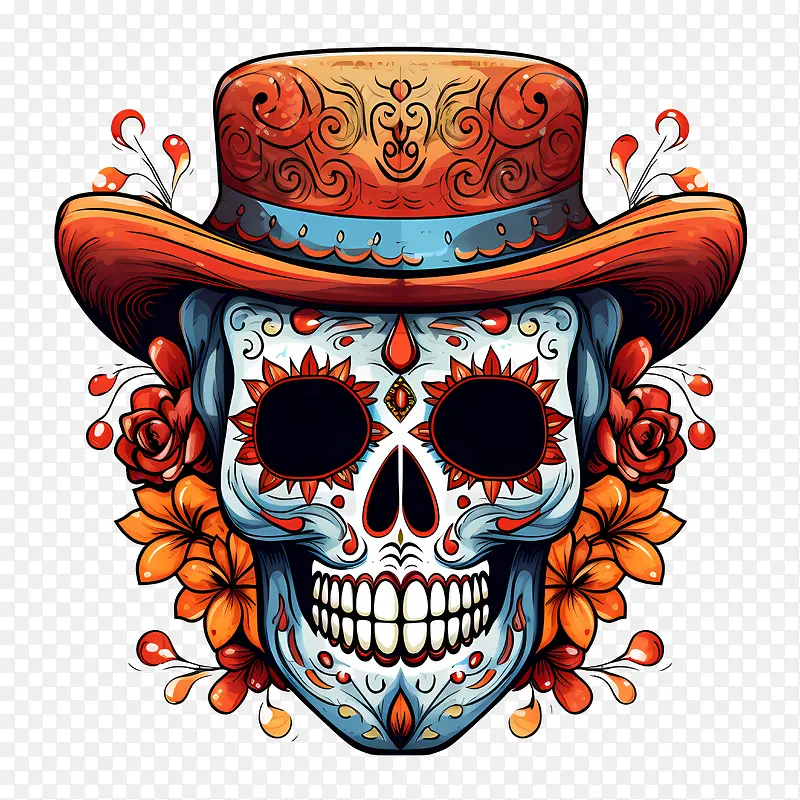 diadelosmuertos-头骨艺术