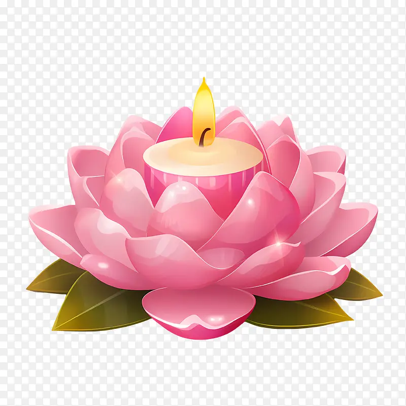 蜡烛莲花-莲花