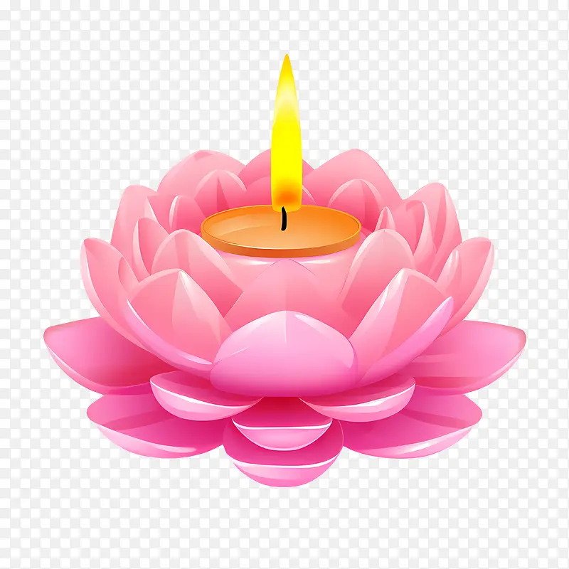 蜡烛莲花-莲花