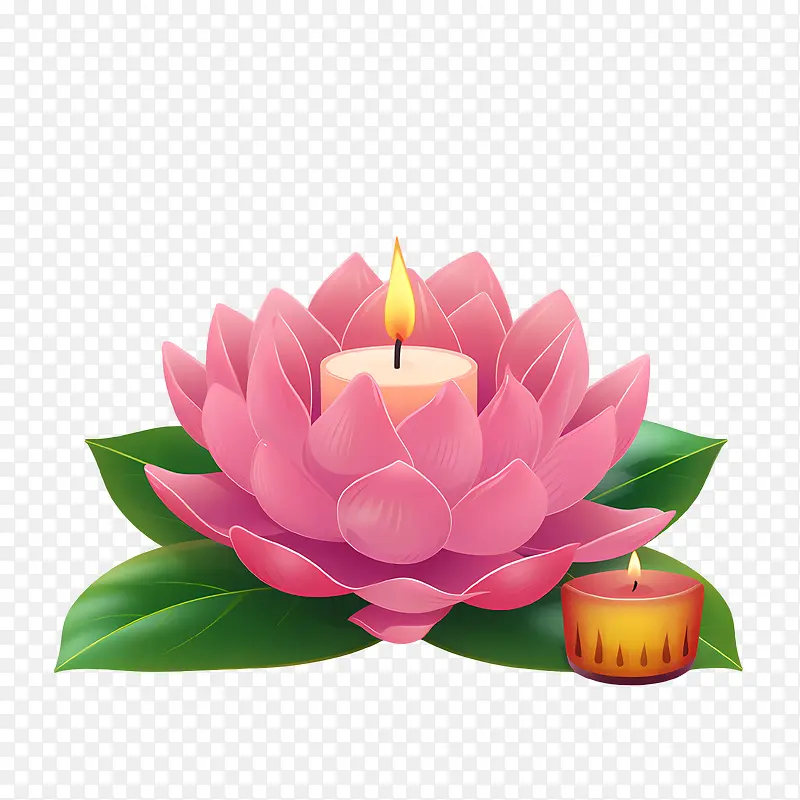 蜡烛莲花-莲花