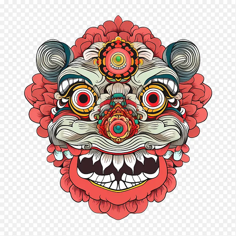 中国舞狮头-中国舞狮头狮面石雕皇室实力