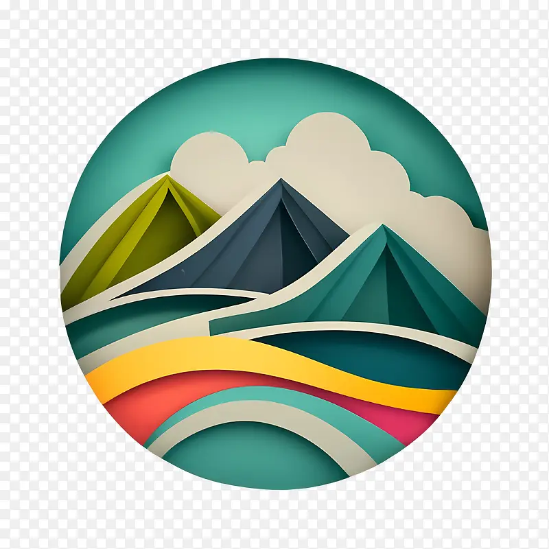 云山-云山山丘陵天空云