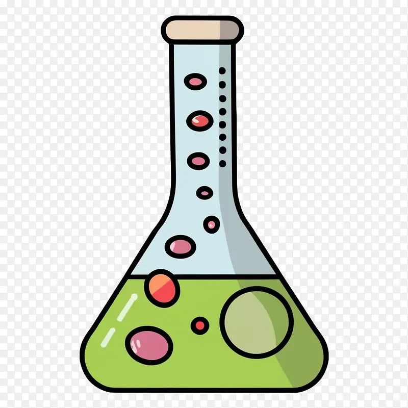 锥形烧瓶-锥形烧瓶实验室烧杯科学设备实验室玻璃器皿化学烧瓶