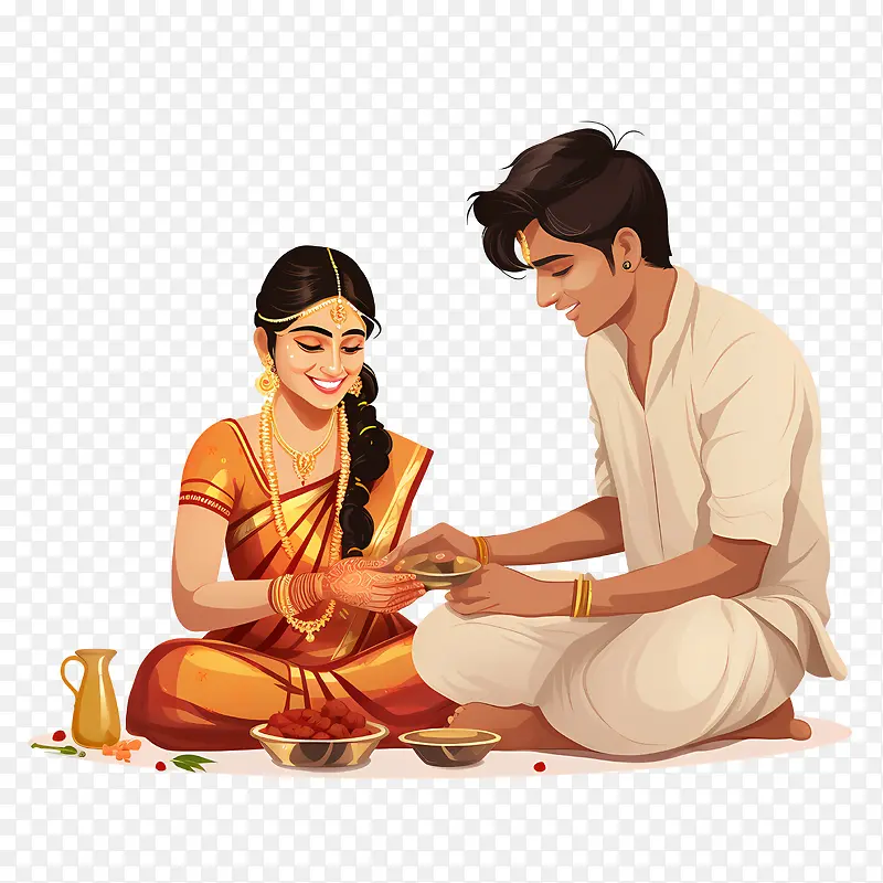bhaidooj-新婚夫妇