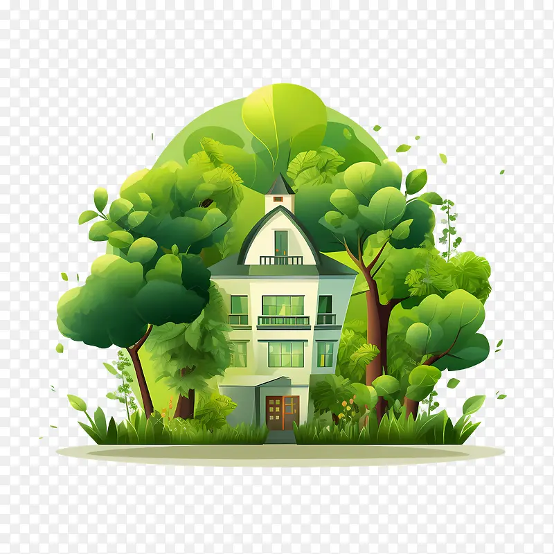 生态屋-生态屋绿树花园建筑