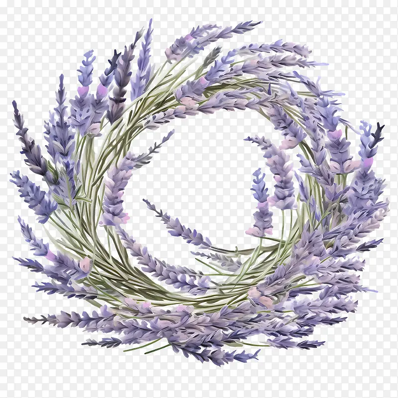 薰衣草花环-薰衣草PNG图片素材下载_图片编号11311425-PNG素材网