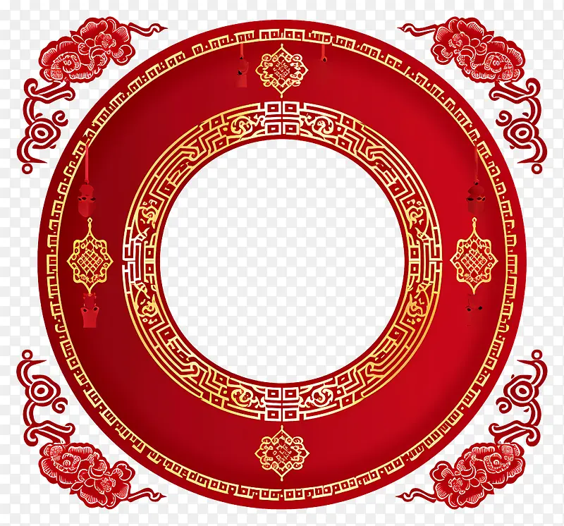 中国传统装饰框架-带有观赏花卉图案的中国国徽框架PNG图片素材下载_图片编号11390971-PNG素材网