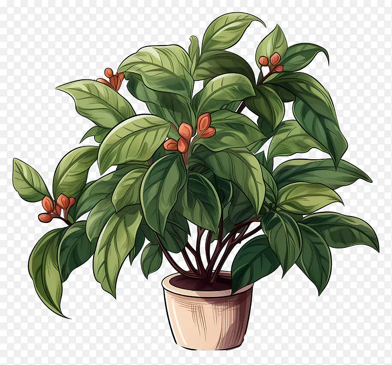 绿色植物插画PNG图片素材下载_图片编号11401576-PNG素材网