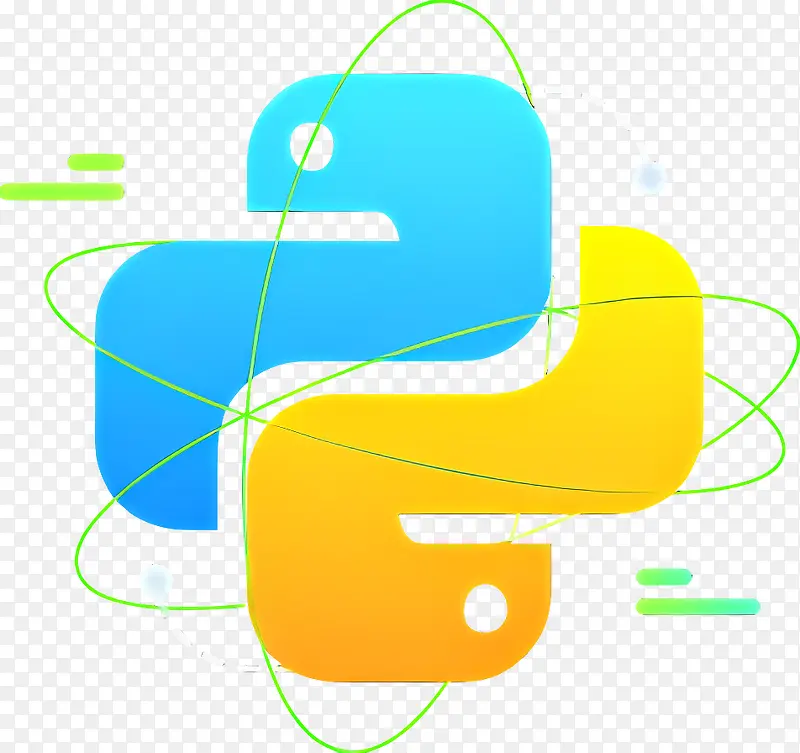 python编程语言-带有蓝色蛇和曲线的python徽标PNG图片素材下载_图片编号11402496-PNG素材网