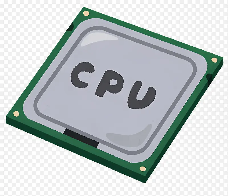 计算机-带有可读“cpu”标签的透明计算机芯片PNG图片素材下载_图片编号11405063-PNG素材网
