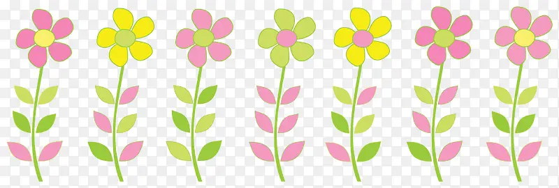 花边框-黑色背景上一排五颜六色的花朵PNG图片素材下载_图片编号11406405-PNG素材网