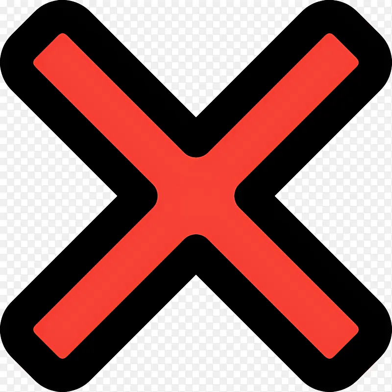 红x-红十字符号用于停止/禁止/安全/危险指示PNG图片素材下载_图片编号11409750-PNG素材网