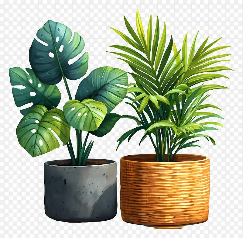 绿色植物插画PNG图片素材下载_图片编号11423732-PNG素材网