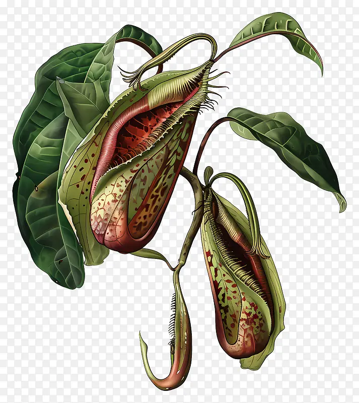 猪笼草植物插画PNG图片素材下载_图片编号11434856-PNG素材网