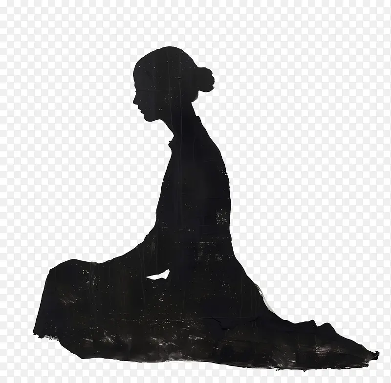 沉思女性剪影PNG图片素材下载_图片编号11457581-PNG素材网