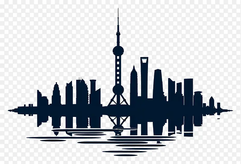 上海城市剪影PNG图片素材下载_图片编号11461656-PNG素材网
