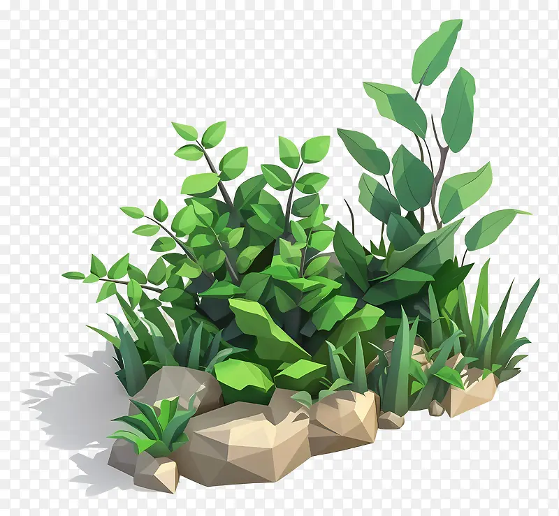 地被植物三维模型PNG图片素材下载_图片编号11462322-PNG素材网
