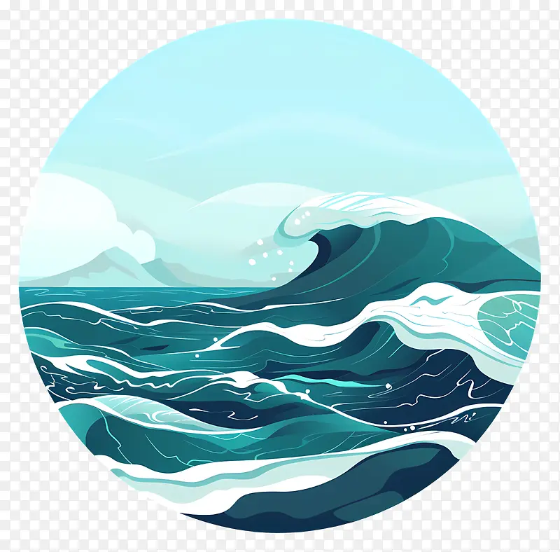 海洋巨浪与船只PNG图片素材下载_图片编号11480305-PNG素材网