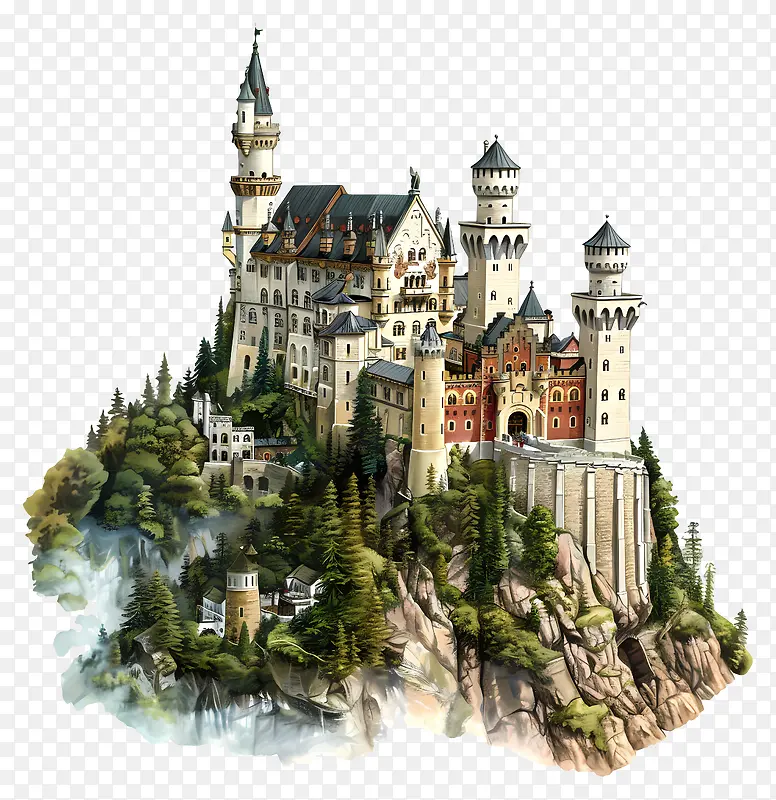 中世纪城堡PNG图片素材下载_图片编号11500362-PNG素材网
