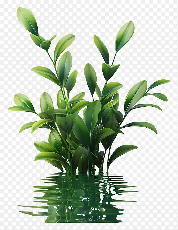 水生植物绿叶水景装饰PNG图片素材下载_图片编号11504210-PNG素材网