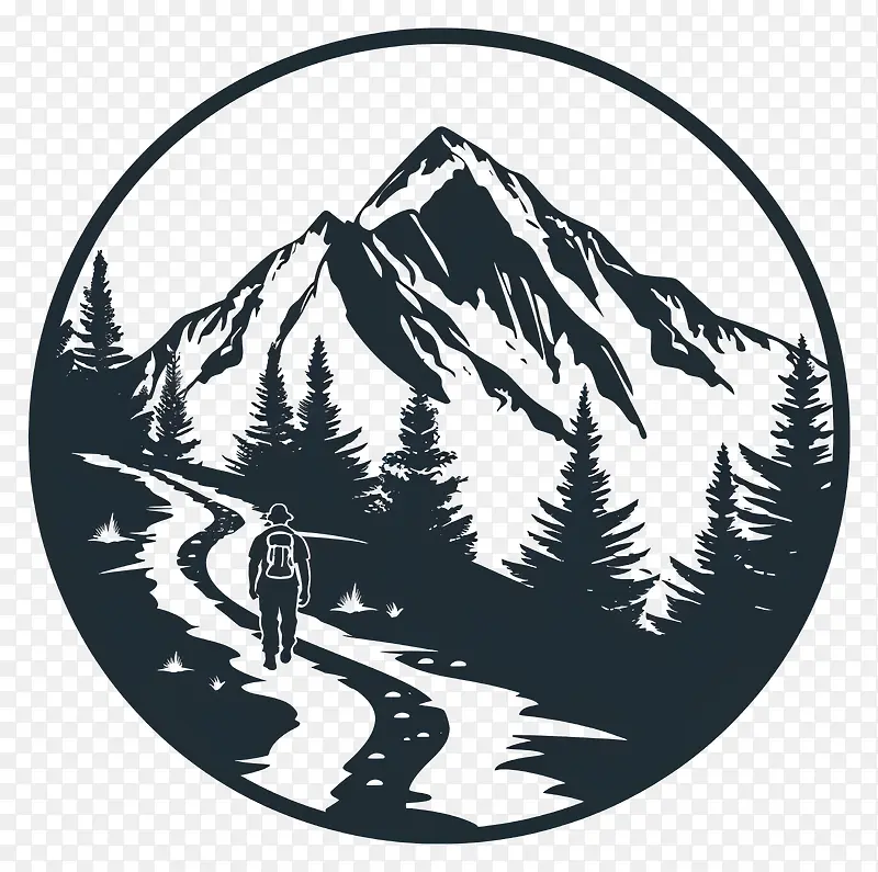 徒步登山PNG图片素材下载_图片编号11504484-PNG素材网
