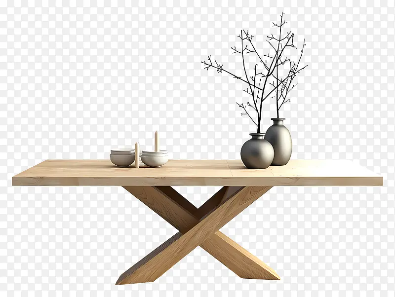 现代简约木质餐桌PNG图片素材下载_图片编号11505279-PNG素材网
