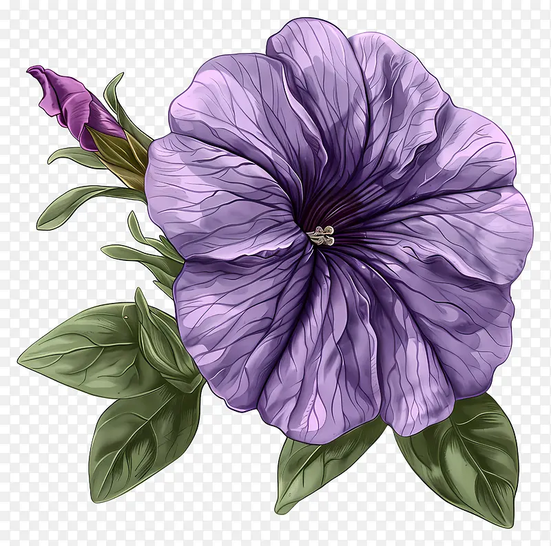 矮牵牛花插画PNG图片素材下载_图片编号11508010-PNG素材网