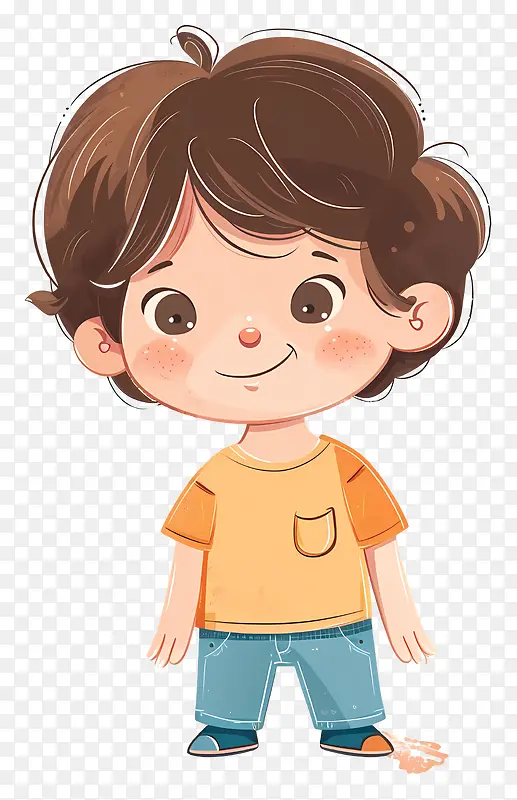 可爱男孩卡通插画PNG图片素材下载_图片编号11525212-PNG素材网