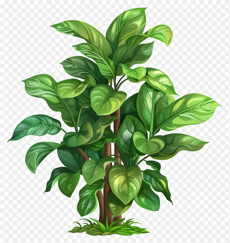 绿色植物插画PNG图片素材下载_图片编号11527586-PNG素材网
