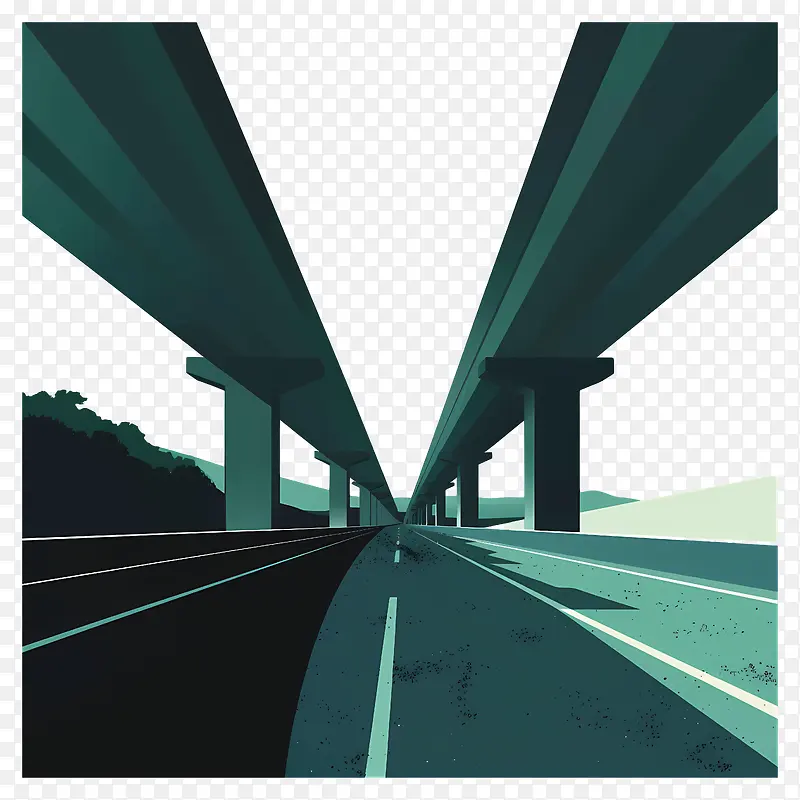 高速公路与高架桥PNG图片素材下载_图片编号11537886-PNG素材网
