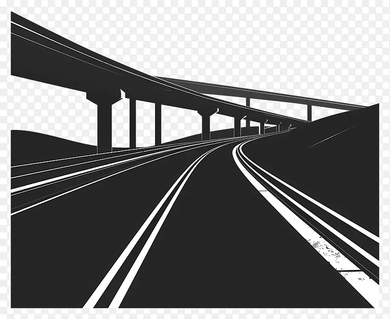 高速公路剪影PNG图片素材下载_图片编号11538135-PNG素材网