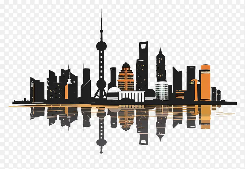 上海天际线PNG图片素材下载_图片编号11554404-PNG素材网