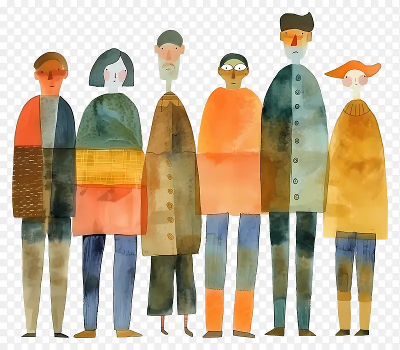 多元插画人物PNG图片素材下载_图片编号11569409-PNG素材网