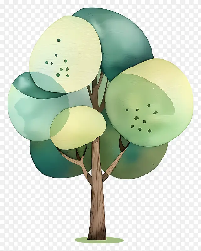 多彩树木插画PNG图片素材下载_图片编号11569302-PNG素材网