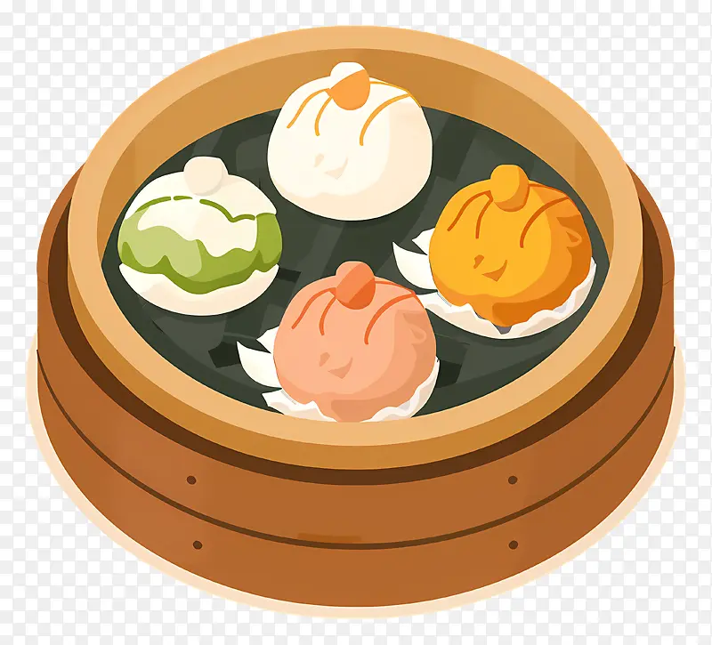 什锦包子蒸笼PNG图片素材下载_图片编号11584487-PNG素材网