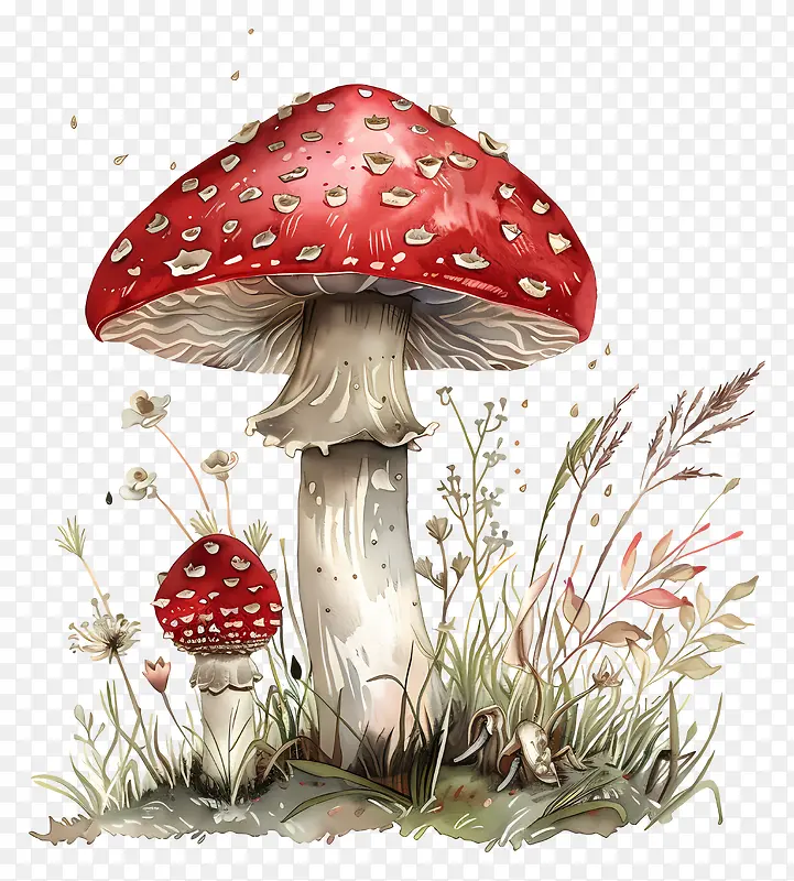 蘑菇插画PNG图片素材下载_图片编号11587902-PNG素材网