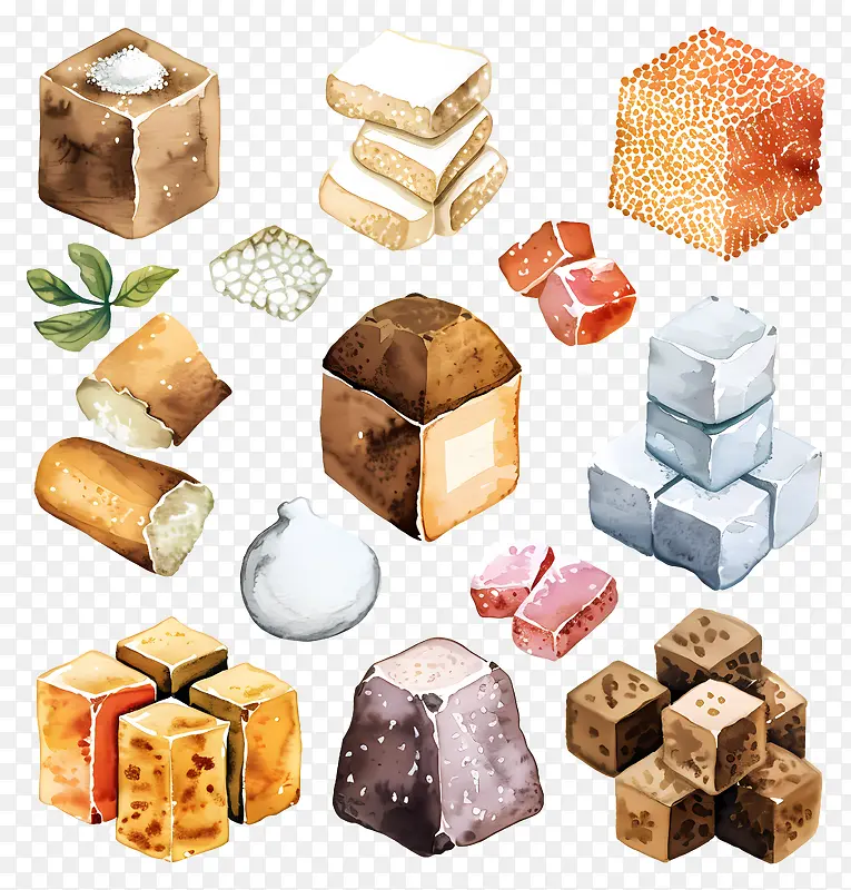 各类方糖插画PNG图片素材下载_图片编号11588067-PNG素材网