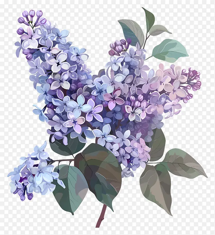 丁香花簇PNG图片素材下载_图片编号11591361-PNG素材网