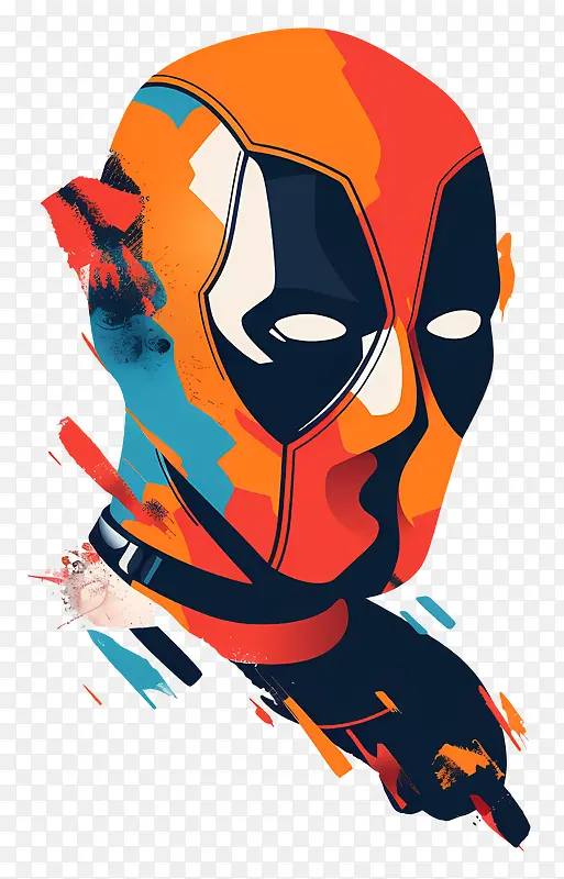 Deadpool头像插画PNG图片素材下载_图片编号11636188-PNG素材网