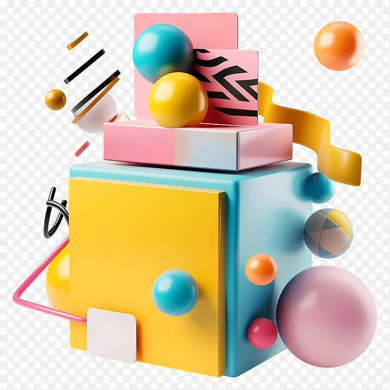 3D创意抽象几何艺术设计PNG图片素材下载_图片编号11639944-PNG素材网