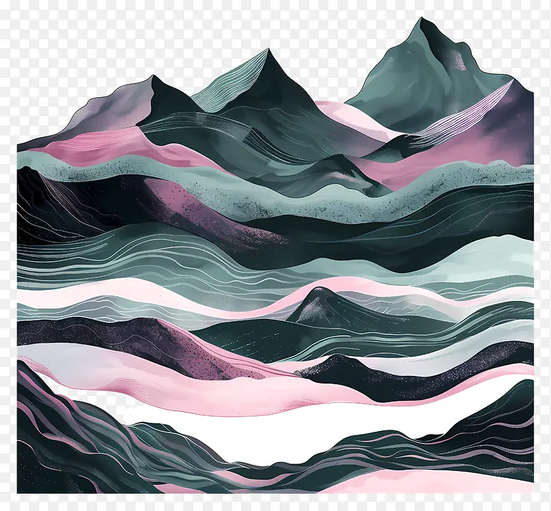 山景插画PNG图片素材下载_图片编号11658654-PNG素材网